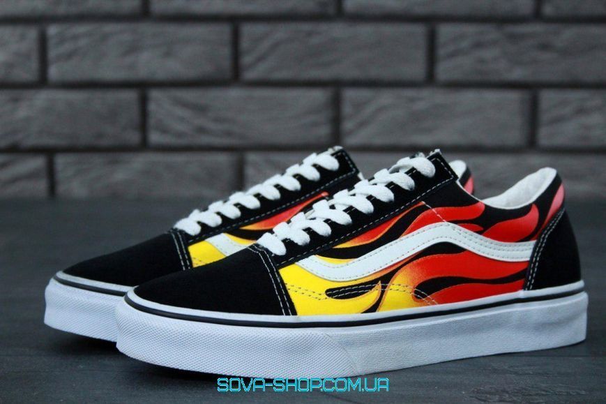 Женские кеды Old Skool Flame Fire Women V a n s фото