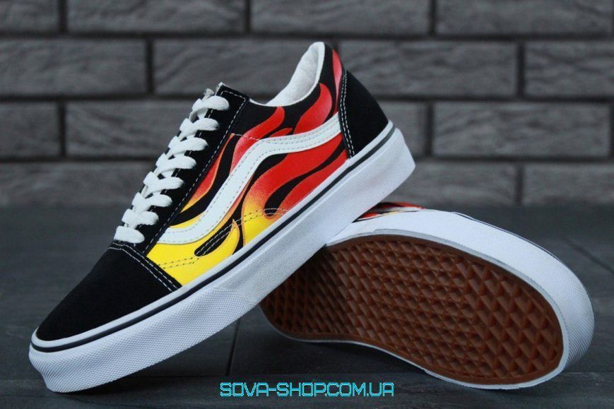 Женские кеды Old Skool Flame Fire Women V a n s фото