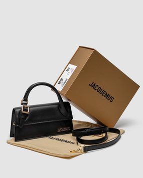Жіноча сумка Jacquemus Le Chiquito Long Boucle Black Premium фото