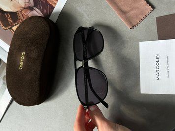 Сонцезахисні окуляри Tom Ford Black/Black Bruce FT1026 Premium фото