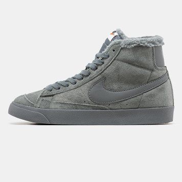 Чоловічі кросівки Nike Blazer High ХУТРО❄ Grey фото