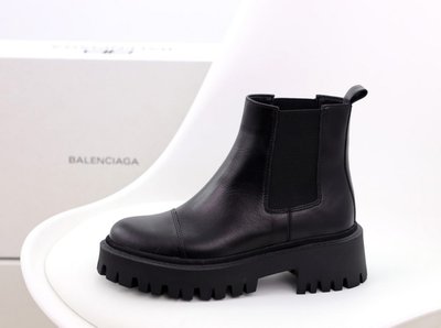 Зимние женские ботинки (натуральная кожа) + с мехом Balenciaga Tractor фото