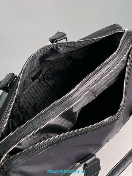 Унісекс сумка Prada Re-Nylon and Saffiano Leather Duffle Bag Premium фото