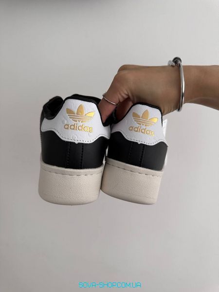 Жіночі кросівки Adidas Superstar 2W Black White Sole фото