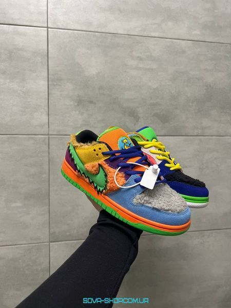 Жіночі та чоловічі баскетбольні кросівки Nike SB Dunk Low Grateful Dead Bears Multi фото