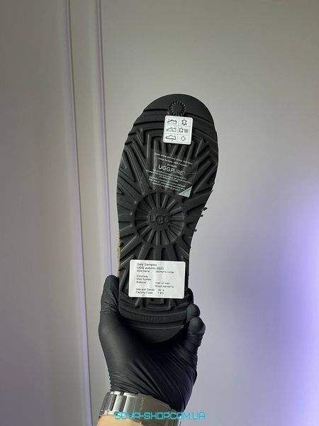 Женские зимние ботинки Ugg Ultra Mini Platform Khaki Black Premium фото