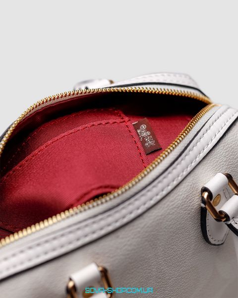 Жіноча сумка Coach Rowan White Satchel In Signature Canvas Premium фото