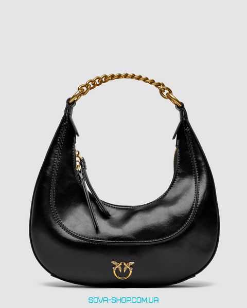 Женская сумка Pinko Mini Brioche Bag Hobo Black Premium фото