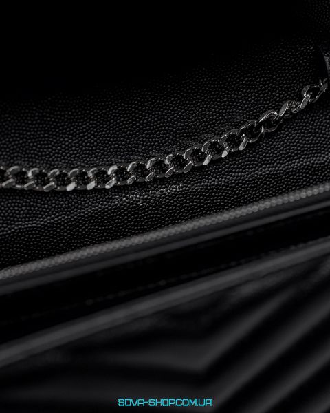 Женская сумка Saint Laurent Cassandre Matelasse Chain Wallet In Grain De Poudre Embossed Leather Premium фото