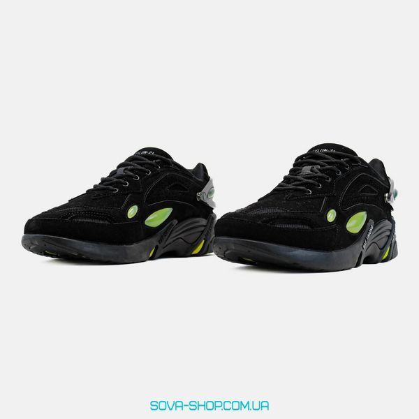 Мужские кроссовки Adidas x Raf Simons Cylon-21 Black Yellow (Original Box) фото