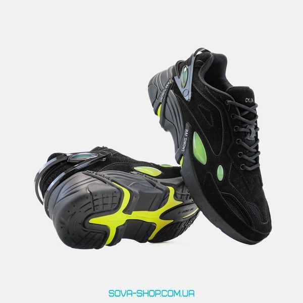 Мужские кроссовки Adidas x Raf Simons Cylon-21 Black Yellow (Original Box) фото
