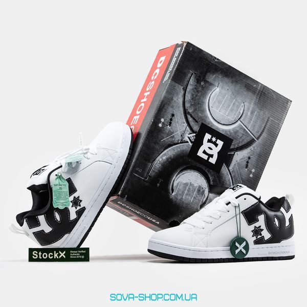 Чоловічі кросівки DC Shoes White Black фото