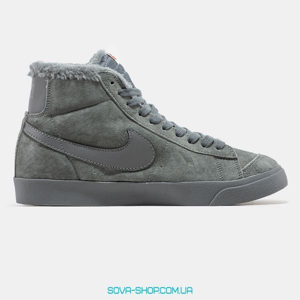 Чоловічі кросівки Nike Blazer High ХУТРО❄ Grey фото