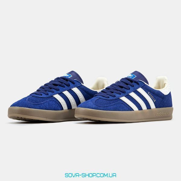Жіночі кросівки Adidas Gazelle Indoor Blue White Gum фото