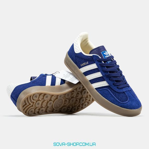 Жіночі кросівки Adidas Gazelle Indoor Blue White Gum фото