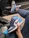 Жіночі баскетбольні кросівки Jordan 1 Retro High Patent Blue toe Nike 3034m00 фото 1