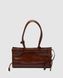 Женская сумка Prada Medium Leather Handbag Chocolate Premium re-126313 фото 2