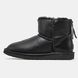Женские зимние ботинки UGG Classic Mini Zip Black Leather Premium re-9582 фото 1