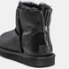 Женские зимние ботинки UGG Classic Mini Zip Black Leather Premium re-9582 фото 8