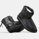 Женские зимние ботинки UGG Classic Mini Zip Black Leather Premium re-9582 фото 7