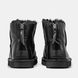 Жіночі зимові ботинки UGG Classic Mini Zip Black Leather Premium re-9582 фото 5