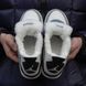 Зимові чоловічі та жіночі кросівки (хутро) Nike Air Jordan 4 White/Grey/Black re-8748 фото 2