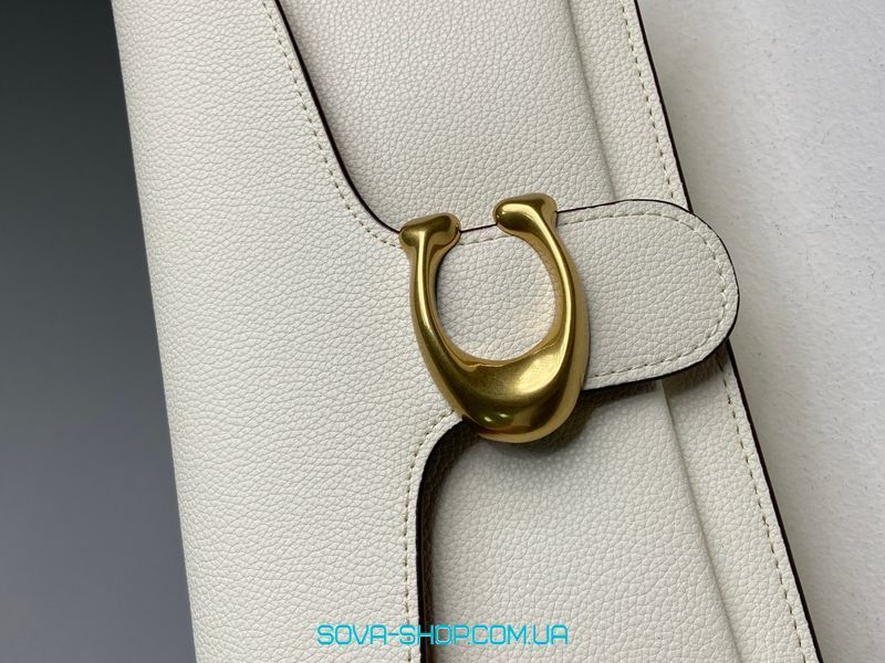 Жіноча сумка Coach Tabby Shoulder Bag 26 Brass/Chalk Premium фото
